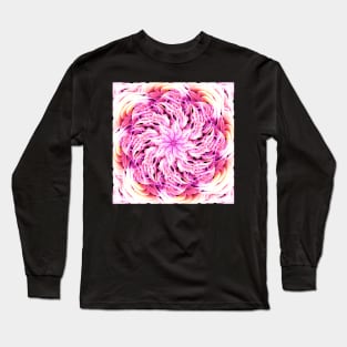 Neon Floral Mandala Long Sleeve T-Shirt